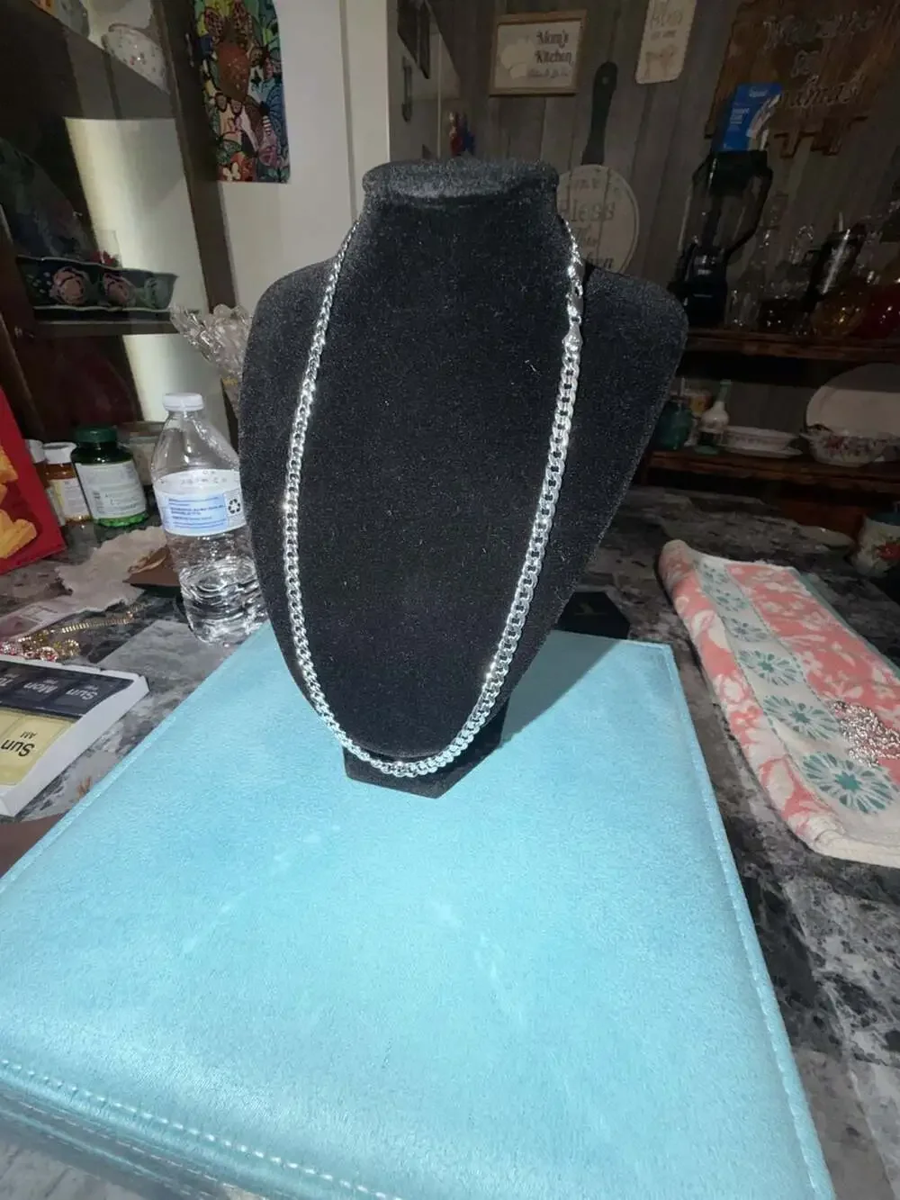 925 Pvd plated Sterling Silver Cuban Curb Link Chain 20 inch